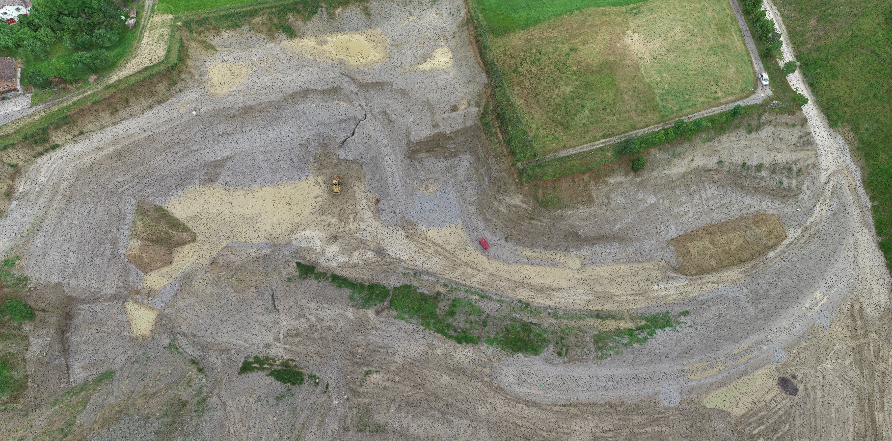 Drohnenvermessung Aushub