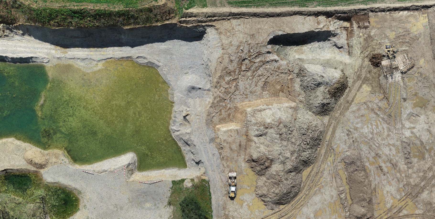 Drohnenvermessung Aushub