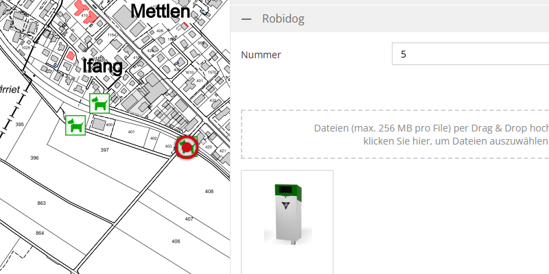 Verwaltung Abfallbehälter