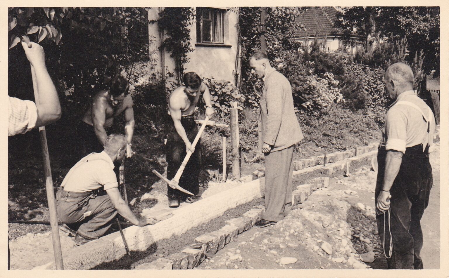 1954, Steckborn Freieck, Ausbau Staatsstrasse