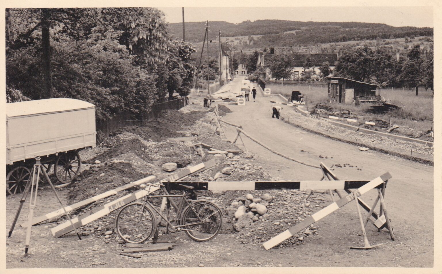 1954, Steckborn Freieck, Ausbau Staatsstrasse