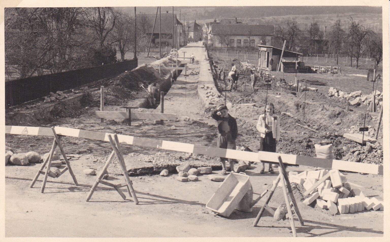 1954, Steckborn Freieck, Ausbau Staatsstrasse
